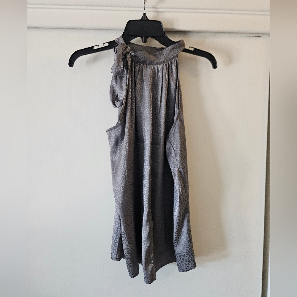 Daytrip Gray Leopard Print Top